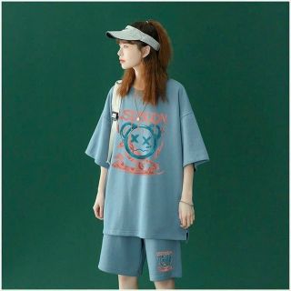 ￼Set bộ đồ Thun Nam Thể Thao Mùa Hè in mặt Gấu Kiểu Dáng Năng Động Hàn Quốc