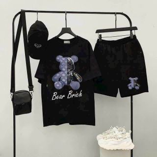 ￼Set Quần Short + Áo Phông Bear Nam Nữ Mặc Được (Có Sẵn)