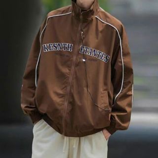 Áo Khoác Dù Nam Nữ Hai Lớp Lót Dù Chạy Mí Viền Logo Thêu Áo Khoác Gió From Rộng