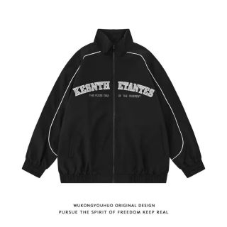 Áo Khoác Dù Nam Nữ Hai Lớp Lót Dù Chạy Mí Viền Logo Thêu Áo Khoác Gió From Rộng