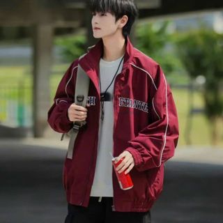 Áo Khoác Dù Nam Nữ Hai Lớp Lót Dù Chạy Mí Viền Logo Thêu Áo Khoác Gió From Rộng