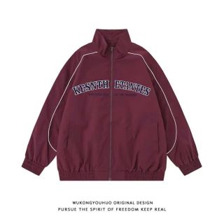 Áo Khoác Dù Nam Nữ Hai Lớp Lót Dù Chạy Mí Viền Logo Thêu Áo Khoác Gió From Rộng