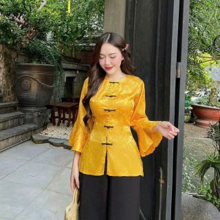 SÉT BỘ BÀ BA CỔ TRÒN TAY PHỒNG, ÁO LẺ KHÔNG KÈM QUẦN CHẤT VẢI GẤM QUẦN ĐEN TUYẾT NHUNG SÉT BỘ BÀ BA CỔ TRÒN TAY PHỒNG, ÁO LẺ KHÔNG KÈM QUẦN CHẤT VẢI GẤM QUẦN ĐEN TUYẾT NHUNG