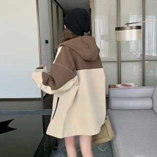 Áo Khoác Gió 2 Lớp Chống Nước Phối Màu Và Họa Tiết Có Mũ Trùm Đầu 𝐂𝐨́ 𝐓𝐮́𝐢 𝐓𝐫𝐨𝐧𝐠 Thời Trang