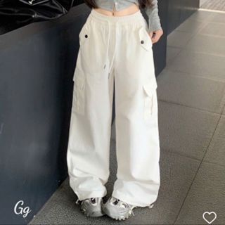 Quần Túi Hộp Nữ Rút Chất Kaki Rũ Đanh Mịn Ống Rộng Quần Túi Hộp Nữ Rút Chất Kaki Rũ Đanh Mịn Ống Rộng