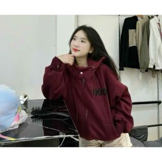 ￼ÁO HOODIES ZIP BOXY CÓ NÚT BẤM, THÊU LOGO 00:00 CÓ TÚI TRONG UNISEX CÁ TÍNH, NĂNG ĐỘNG, NAM NỮ MẶC ĐỀU ĐƯỢC