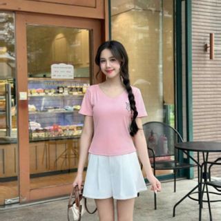 Bộ Set Áo Thun Tay Ngắn Cổ Tim co giãn Minisize bigsize logo in. Bộ Set Áo Thun Tay Ngắn Cổ Tim co giãn Minisize bigsize logo in.