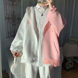 Áo khoác unisex Thun Nỉ phối 2 màu logo in gấu MANYSTON tay phòng có sừng nón Áo khoác unisex Thun Nỉ phối 2 màu logo in gấu MANYSTON tay phòng có sừng nón