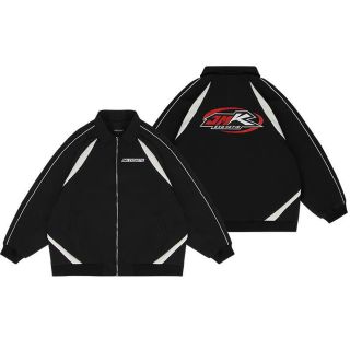 ÁO KHOÁC DÙ HAI LỚP/JACKET UNISEX FORM RỘNG NAM NỮ HỌA TIẾT IN JMK