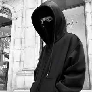 Áo Khoác Hoodie Zip Ninja Trơn Cổ Cao 2 Nón có túi Trong Tay Xỏ Ngón Phong Cách Ninja Che Mặt Mũ Rộng Siêu Ngầu Áo Khoác Hoodie Zip Ninja Trơn Cổ Cao 2 Nón có túi Trong Tay Xỏ Ngón Phong Cách Ninja Che Mặt Mũ Rộng Siêu Ngầu