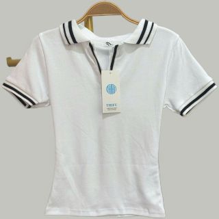 Áo Polo Cổ Bẻ Phối Viền Chất Cotton Co Giãn Mịn Mát - Freesize Dưới 53kg Áo Polo Cổ Bẻ Phối Viền Chất Cotton Co Giãn Mịn Mát - Freesize Dưới 53kg