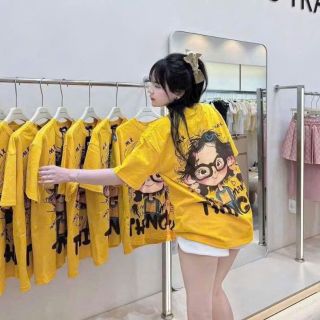 Áo Thun Form Rộng Tay Lỡ In Cô Gái THINGW - Cotton Tici Mịn Mát (M, L, XL) Áo Thun Form Rộng Tay Lỡ In Cô Gái THINGW - Cotton Tici Mịn Mát (M, L, XL)