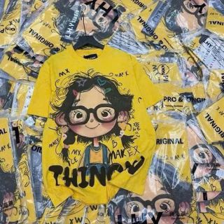 Áo Thun Form Rộng Tay Lỡ In Cô Gái THINGW - Cotton Tici Mịn Mát (M, L, XL) Áo Thun Form Rộng Tay Lỡ In Cô Gái THINGW - Cotton Tici Mịn Mát (M, L, XL)