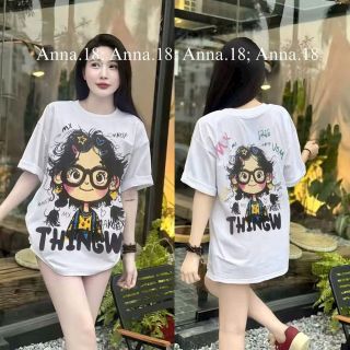 Áo Thun Form Rộng Tay Lỡ In Cô Gái THINGW - Cotton Tici Mịn Mát (M, L, XL) Áo Thun Form Rộng Tay Lỡ In Cô Gái THINGW - Cotton Tici Mịn Mát (M, L, XL)