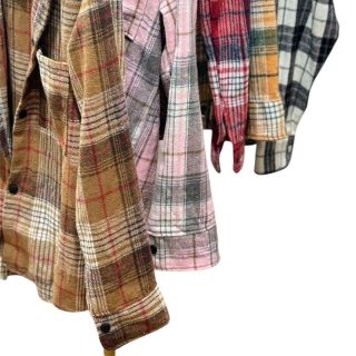 Áo Sơ Mi Dài Tay Flannel Dày Mịn Họa Tiết Kẻ Caro Có Mũ Form Nam Nữ Unisex