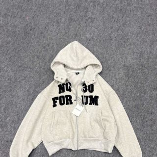 Áo Khoác Boxy Thêu NQ30 Chất Nỉ Bông Dày Mịn, Cổ Cao Có Nút Bấm Và Túi Trong Freesize Dưới 65kg