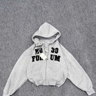 Áo Khoác Boxy Thêu NQ30 Chất Nỉ Bông Dày Mịn, Cổ Cao Có Nút Bấm Và Túi Trong Freesize Dưới 65kg