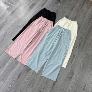 Quần Baggy Thụng Cạp Chun Lưng Cao Tôn Dáng - Chất Liệu Dù Gió Đứng Form Dễ Mặc Freesize Dưới 65kg Quần Baggy Thụng Cạp Chun Lưng Cao Tôn Dáng - Chất Liệu Dù Gió Đứng Form Dễ Mặc Freesize Dưới 65kg
