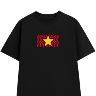 Áo thun in Cờ Đỏ Sao Vàng cổ tròn nam nữ thời trang