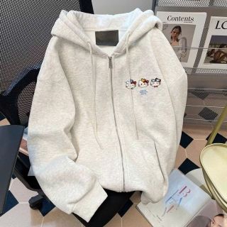 Áo khoác nữ vải nỉ 3 con mèo Cute Cat Áo khoác nữ vải nỉ 3 con mèo Cute Cat