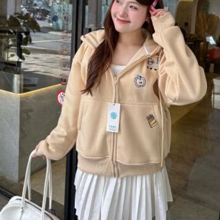 Áo khoác nữ vải nỉ HAPPY CAT hàng đẹp bán
