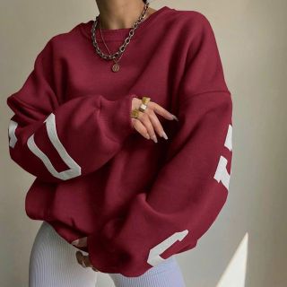 Áo SWETER dành cho nữ, hình in nhiệt, nổi, bo thun và tay rộng