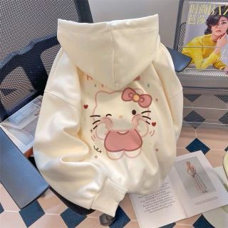 Áo Hoodie in Hellokity (in pét) hình in xịn, bền dính chắc