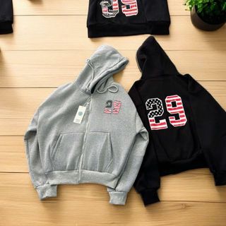 Áo khoác nỉ nam nữ in số 29 cờ logo in nổi Áo khoác nỉ nam nữ in số 29 cờ logo in nổi