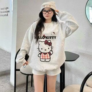 Áo SWETER nam nữ in HELLO KITTY (in pét) hình in xịn Áo SWETER nam nữ in HELLO KITTY (in pét) hình in xịn