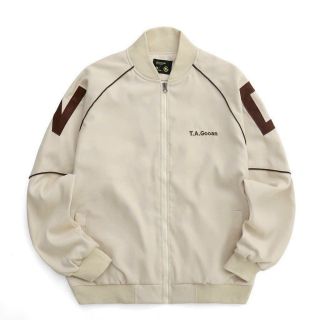 Áo khoác bomber nam chất da lộn 2 lớp, lót dù bên trong, logo thêu