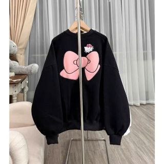 Áo SWETER nữ hình NƠ HỒNG in pét xịn Áo SWETER nữ hình NƠ HỒNG in pét xịn