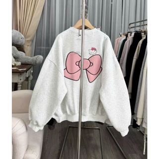 Áo SWETER nữ hình NƠ HỒNG in pét xịn Áo SWETER nữ hình NƠ HỒNG in pét xịn