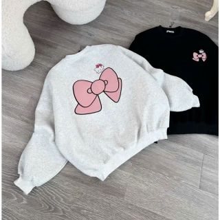 Áo SWETER nữ hình NƠ HỒNG in pét xịn Áo SWETER nữ hình NƠ HỒNG in pét xịn