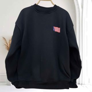 Áo sweater nam nữ in cờ mỹ