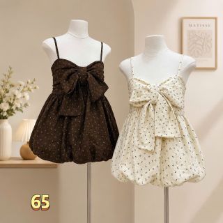 Áo Hai Dây Dáng Bí Babydoll Hoa Nhí Đính Nơ Bản To Nổi Bật #65 Áo Hai Dây Dáng Bí Babydoll Hoa Nhí Đính Nơ Bản To Nổi Bật #65