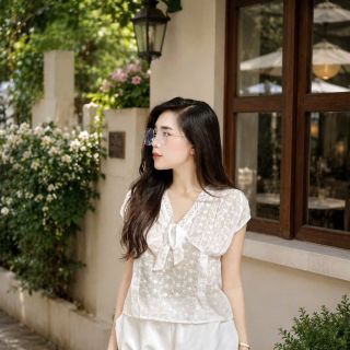 Bộ Đồ Nữ 2 Món Áo Kiểu Hai Dây Xếp Tầng Viền Ren Nơ Trước Ngực Kèm Quần Đùi Ngắn Siêu Xinh #125 Bộ Đồ Nữ 2 Món Áo Kiểu Hai Dây Xếp Tầng Viền Ren Nơ Trước Ngực Kèm Quần Đùi Ngắn Siêu Xinh #125