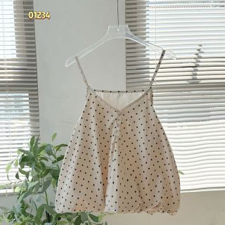 Set 2 Món Váy 2 Dây Chấm Bi Và Áo Thun Tăm Lạnh Cao Cấp #01234 Set 2 Món Váy 2 Dây Chấm Bi Và Áo Thun Tăm Lạnh Cao Cấp #01234