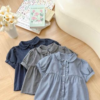 Áo Kiểu Babydoll Kẻ Sọc Tăm Nữ Thắt Nơ Cổ Bèo Vuông Ulzzang #76 Áo Kiểu Babydoll Kẻ Sọc Tăm Nữ Thắt Nơ Cổ Bèo Vuông Ulzzang #76