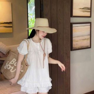 Set Váy Nữ Cộc Tay Babydoll Dễ Thương Chất Cotton Hàn Mềm Mát #115 Set Váy Nữ Cộc Tay Babydoll Dễ Thương Chất Cotton Hàn Mềm Mát #115
