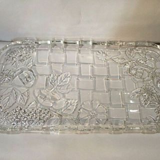 Khay Thủy Tinh Chữ Nhật Trắng Có Tay Cầm Rẻ (THÙNG 16C)