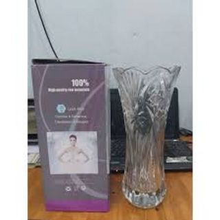 Lọ Hoa Thủy Tinh Trắng Loe 35cm (THÙNG 6C)