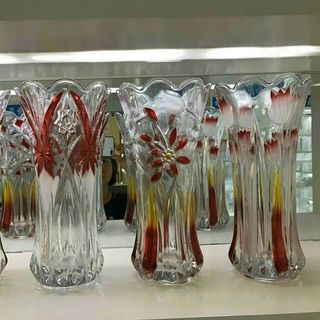 Lọ hoa thủy tinh 20cm dáng loe