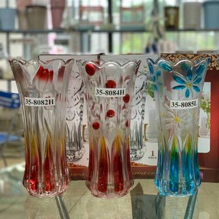 Lọ hoa thủy tinh 20cm dáng loe