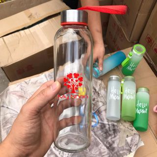 chai thủy tinh dây xách 500ml- Bình thủy tinh đựng nước dây xách 500ml
