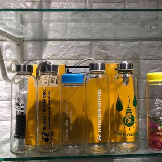 chai thủy tinh dây xách 500ml- Bình thủy tinh đựng nước dây xách 500ml