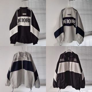 KHOÁC DÙ DERORREE 3 SỌC 2 lớp dày dặn 2 màu form rộng unisex nam nữ KHOÁC DÙ DERORREE 3 SỌC 2 lớp dày dặn 2 màu form rộng unisex nam nữ