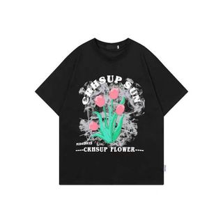 Áo Thun Tay Lỡ Dáng Rộng In Hình Hoa Tulip Kiểu Hàn Quốc Thời Trang Mùa Hè Cho Nữ Áo Thun Tay Lỡ Dáng Rộng In Hình Hoa Tulip Kiểu Hàn Quốc Thời Trang Mùa Hè Cho Nữ