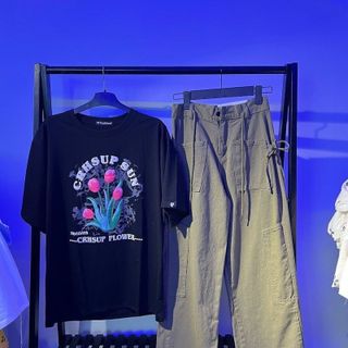 Áo Thun Tay Lỡ Dáng Rộng In Hình Hoa Tulip Kiểu Hàn Quốc Thời Trang Mùa Hè Cho Nữ Áo Thun Tay Lỡ Dáng Rộng In Hình Hoa Tulip Kiểu Hàn Quốc Thời Trang Mùa Hè Cho Nữ