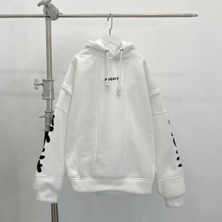 ￼Áo Hoodie Nỉ Lót Bông Tay Nối EIGHT Form Rộng Unisex.