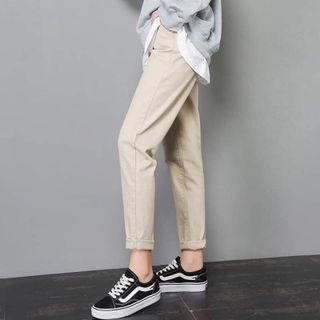 Quần Kaki Nam Nữ Ống Suông Basic Unisex